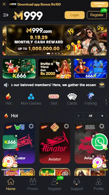 M999 Game Mobile Screenshot