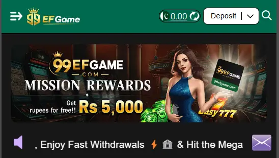 99EF Game App Rewards Screenshot