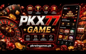 Screenshot of the PKX77 Game app interface